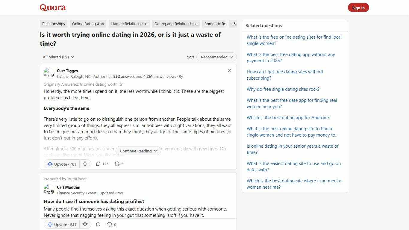 Is it worth trying online dating in 2026, or is it just a waste of time? - Quora